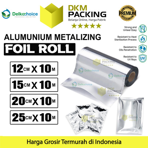 [EZO.9200373] Kemasan Sachet Alumunium Metalizing Foil Roll Saset Food Grade