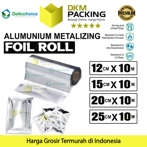 [EZO.9200374] Sachet Alumunium Metalizing Foil Roll Kemasan Food Grade Saset