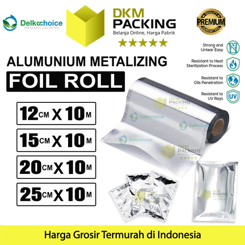 [EZO.9200375] Sachet Alumunium Metalizing Foil Roll Kemasan Saset Food Grade