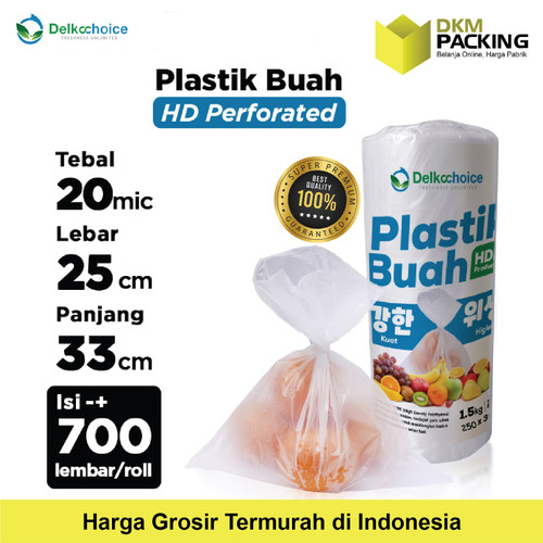 [EZO.9200376] Plastik HD 25x33cm Buah Sayur Photocopy DELKOCHOICE SNI TERMURAH /ROLL