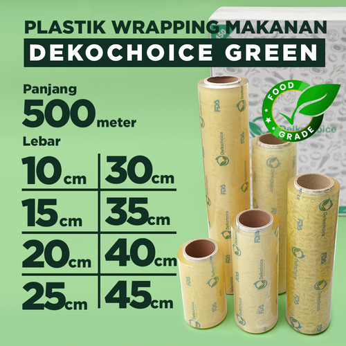 [EZO.9200432] Plastik Cling Wrap JUMBO Wrapping Makanan FOOD GRADE FDA DELKOCHOICE