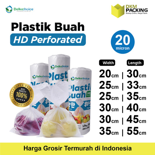 [EZO.9200433] KANTONG PLASTIK HD ROLL BAG BUAH SAYUR DAGING FOTOCOPY DELKOCHOICE