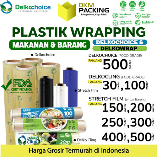 [EZO.9200436] Plastik Wrap Stretch Film Bungkus Barang / FOOD GRADE Wrapping Makanan