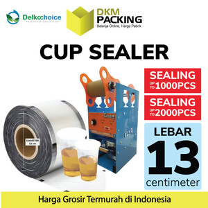[EZO.9200437] PLASTIK CUP SEALER LID PRESS TUTUP SEGEL GELAS MINUM ROLL DELKOCHOICE