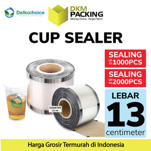[EZO.9200439] PLASTIK CUP SEALER PRESS LID ROLL TUTUP SEGEL GELAS MINUM DELKOCHOICE