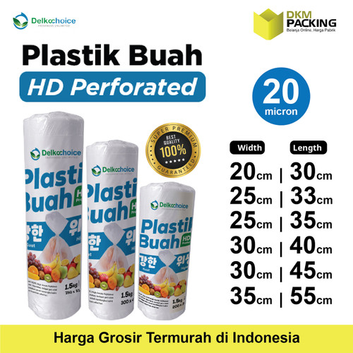 [EZO.9200451] PLASTIK HD ROLL BAG KANTONG BUAH SAYUR DAGING FOTOCOPY DELKOCHOICE
