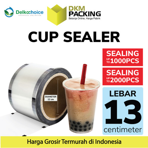 [EZO.9200452] PLASTIK ROLL LID CUP SEALER PRESS TUTUP SEGEL GELAS MINUM DELKOCHOICE