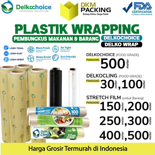 [EZO.9200454] Plastik Wrap Bungkus Barang Stretch Film / FOOD GRADE Wrapping Makanan