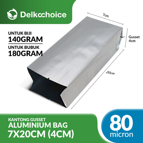 [EZO.9200527] Coffee Pouch Bag Alumunium Foil Gusset Kemasan Kopi Bag Delkochoice