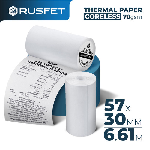 [EZO.9200536] Label Thermal Paper Sticker Kertas Printer Resi Stiker Barcode POS DUS