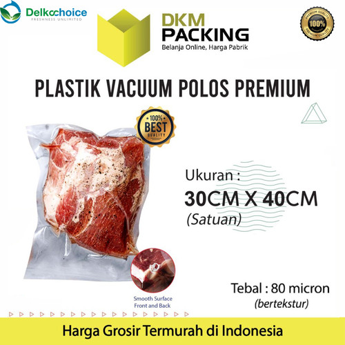 [EZO.9200560] Plastik Vacuum Bag POLOS 30x40cm DELKOCHOICE Vakum Sealer Makanan