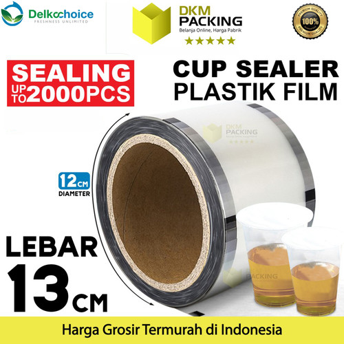 [EZO.9200577] Plastik Lid Cup Sealer Plastik Roll Tutup Gelas Seal Cup 2000pcs Gelas