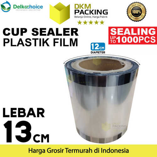 [EZO.9200578] Plastik Lid Cup Sealer Plastik Roll Tutup Gelas Seal Cup 1000pcs Gelas