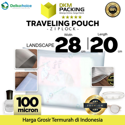 [EZO.9200593] PREMIUM Travel Organizer 28x20 Traveling Pouch Zipper Bag Delkochoice