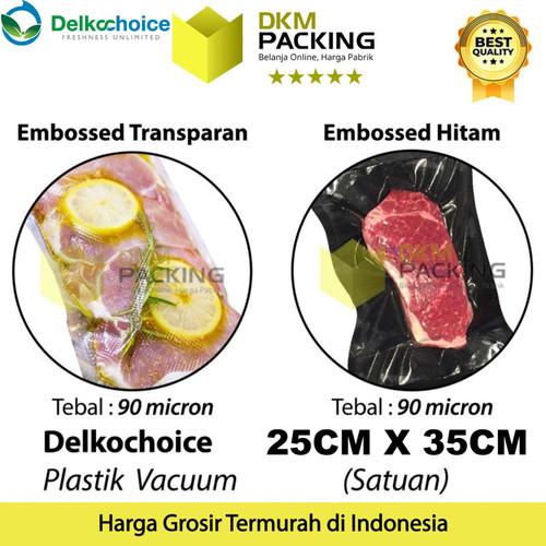 [EZO.9200599] Plastik Vacuum Emboss Bag 25x35cm Vakum Sealer EMBOSSED Makanan Bintik