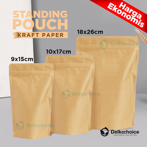 [EZO.9200676] Standing Pouch NON WINDOW Plastik Klip Kemasan DELKOCHOICE TERMURAH