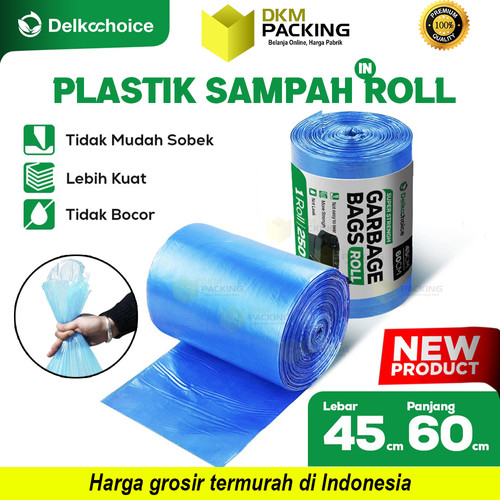 [EZO.9200681] KANTONG PLASTIK HITAM Plastic SAMPAH JUMBO TEBAL Trash Bag SATUAN
