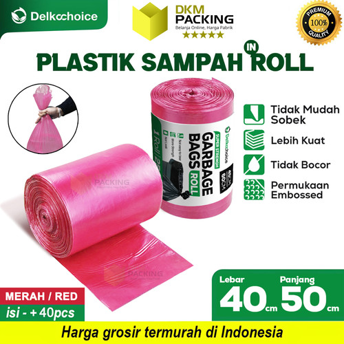 [EZO.9200682] KANTONG SAMPAH PLASTIK HITAM JUMBO TEBAL Trash Bag TERMURAH SATUAN