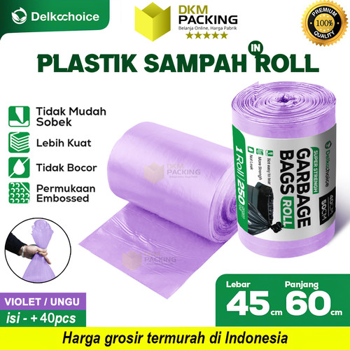[EZO.9200771] KANTONG PLASTIK SAMPAH HITAM JUMBO TEBAL Trash Bag TERMURAH SATUAN