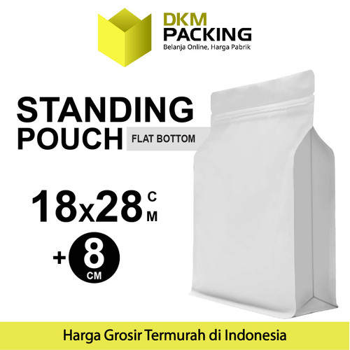 [EZO.9200780] Flat Bottom 18x28cm Plastik Klip Standing Pouch Ziplock Kemasan
