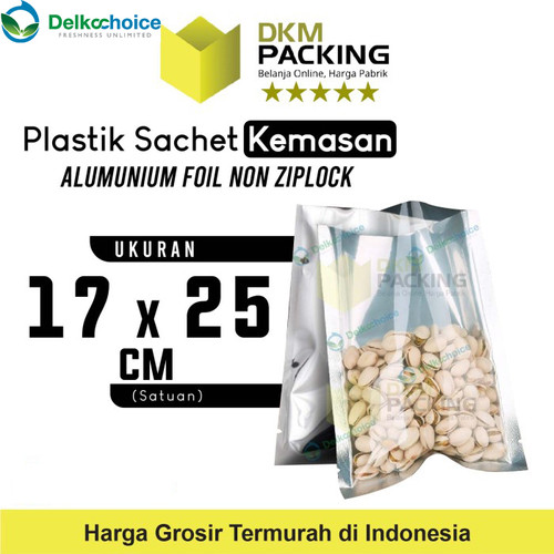 [EZO.9200810] PLASTIK SACHET BAG TRANSMETZ 17X25CM KEMASAN NON ZIPLOCK SASET FOIL