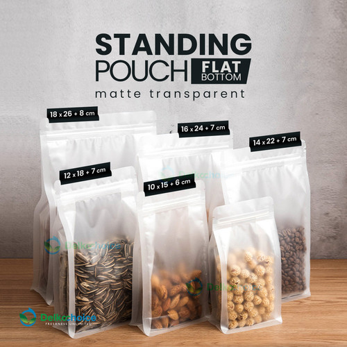[EZO.9200826] Standing Pouch COFFEE BAG PACKAGING Plastik Klip Kemasan Kopi DELKOCHO