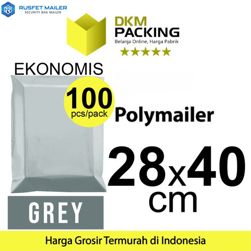 [EZO.9200853] Polymailer PACK GREY 28x40cm Amplop Plastik Packing Olshop EKONOMIS