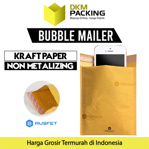 [EZO.9200934] AMPLOP BUBBLE WRAP MAILER BAG SAFETY PACKAGING RUSFET PREMIUM TERMURAH