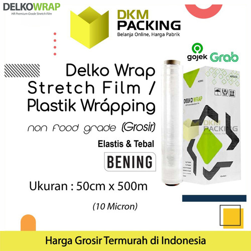 [EZO.9201089] Plastik Wraping Stretch Film 50cm x 500m CLEAR OJOL / DUS
