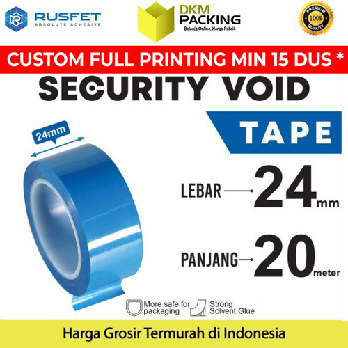 [EZO.9201103] Lakban SECURITY VOID 24mm x 20m SECURITY SAFETY GRIP TAPE SATUAN