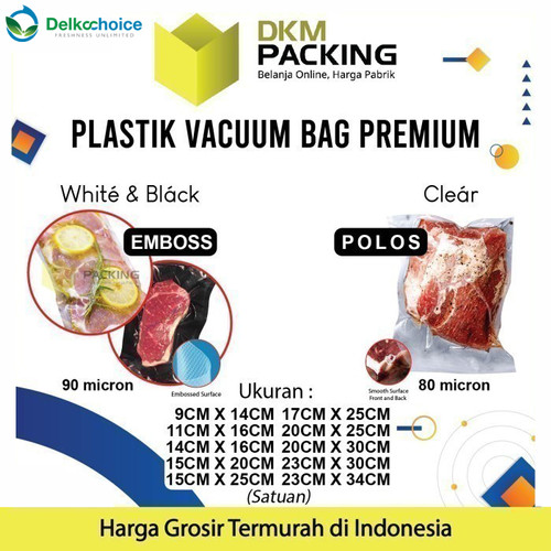 [EZO.9201182] Vacuum Bag Makanan Plastik Vacuum Bag PREMIUM TERMURAH