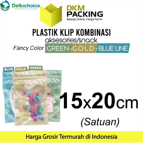 [EZO.9201283] ZIPLOCK BAG 15x20cm PLASTIK KLIP KEMASAN AKSESORIS DELKOCHOICE PREMIUM