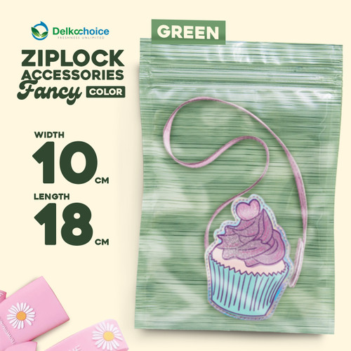 [EZO.9201284] ZIPLOCK BAG 10x18cm PLASTIK KLIP KEMASAN AKSESORIS DELKOCHOICE PREMIUM