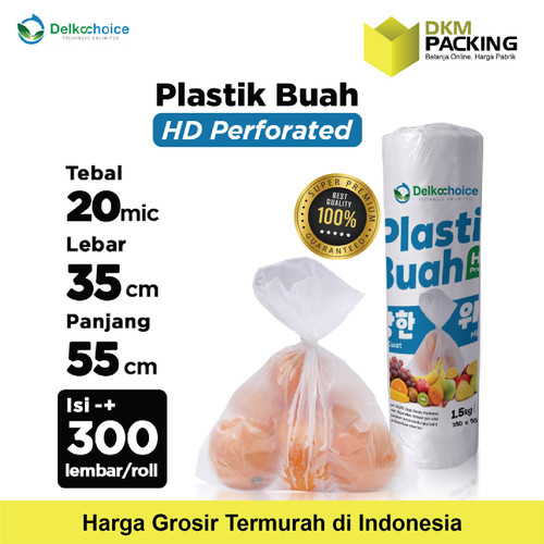 [EZO.9201303] PLASTIK HD 35x55cm BUAH SAYUR FOTOKOPI DELKOCHOICE SNI ROLL TERMURAH