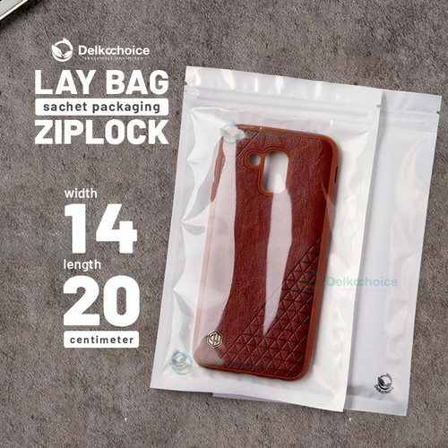 [EZO.9201322] PLASTIK KLIP 14x20cm ZIPLOCK BAG KEMASAN AKSESORIS DELKOCHOICE PREMIUM