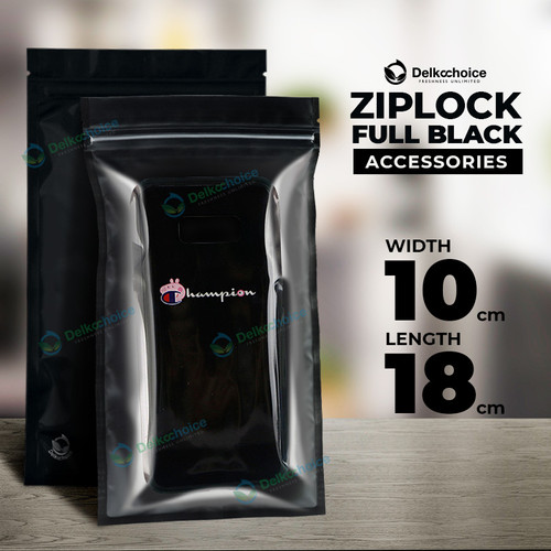 [EZO.9201323] PLASTIK KLIP 10x18cm ZIPLOCK BAG KEMASAN AKSESORIS DELKOCHOICE PREMIUM