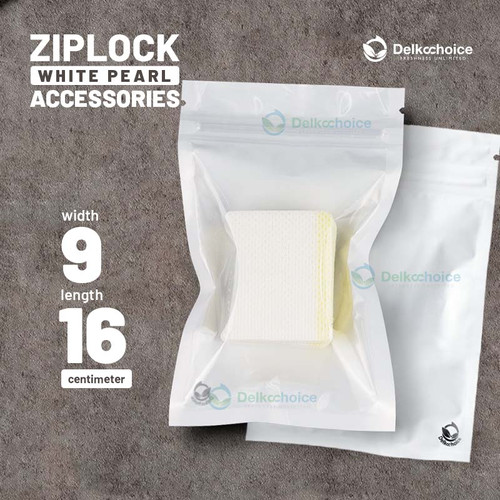 [EZO.9201325] PLASTIK KLIP 9x16cm ZIPLOCK BAG KEMASAN AKSESORIS DELKOCHOICE TERMURAH