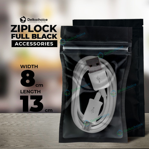 [EZO.9201326] PLASTIK KLIP 8x13cm ZIPLOCK BAG KEMASAN AKSESORIS DELKOCHOICE TERMURAH