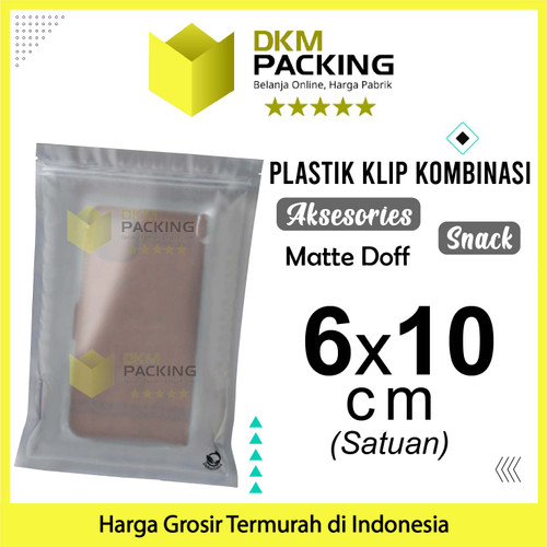 [EZO.9201328] PLASTIK KLIP MATTE ZIPLOCK BAG KEMASAN AKSESORISS DELKOCHOICE TERMURAH