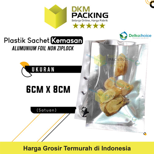 [EZO.9201355] PLASTIK KLIP SACHET TRANMETZ KEMASAN ZIPLOCK KOMBINASI SASET ALU FOIL