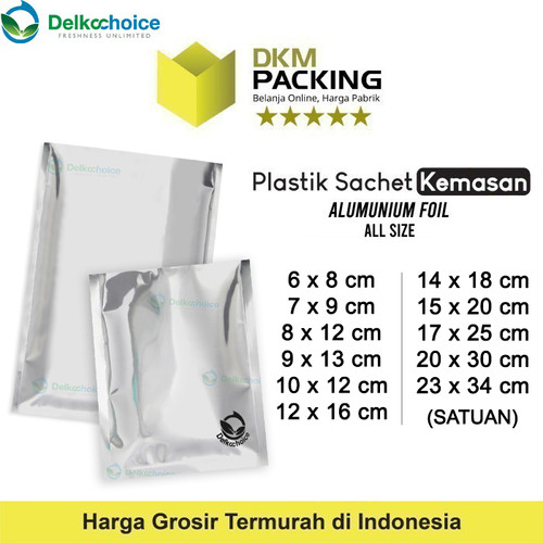 [EZO.9201366] PLASTIK SACHET BAG KEMASAN SASET ALUMUNIUM FULLMETZ FOIL DELKOCHOICE