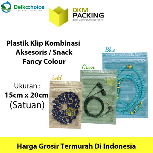 [EZO.9201444] Plastik Klip 15x20cm ZIPLOCK BAG Kemasan Aksesoris DELKOCHOICE MURAH