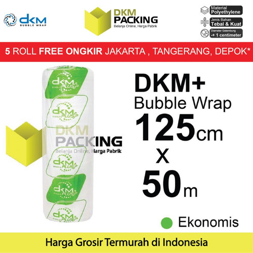 [EZO.9201481] Plastik Bubble Wrap DKM PLUS 50 Meter Bubblewrap TERMURAH DI INDONESIA
