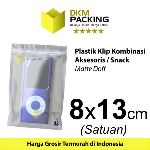 [EZO.9201505] Plastik Klip ZIPLOCK Bag MATTE DOFF Kemasan Aksesoris DELKOCHOICE