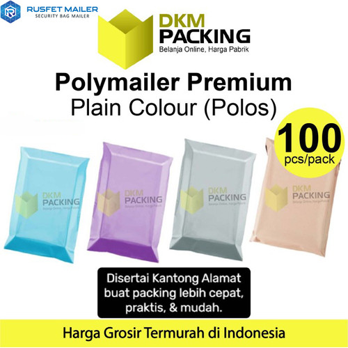 [EZO.9201517] Polymailer Premium Colour Amplop Plastik Packing Olshop Polos / PACK