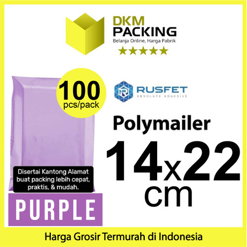 [EZO.9201525] Polymailer PURPLE Amplop Plastik Packing Olshop PREMIUM / PACK
