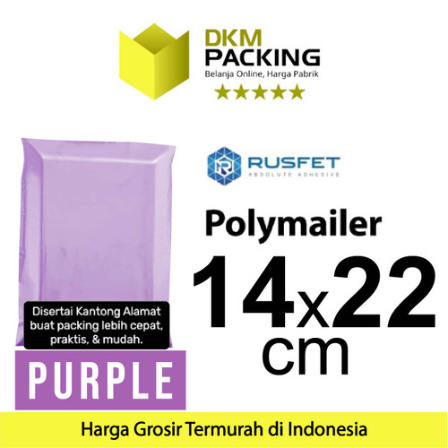 [EZO.9201528] Polymailer PURPLE Amplop Plastik Packing Olshop PREMIUM / SATUAN