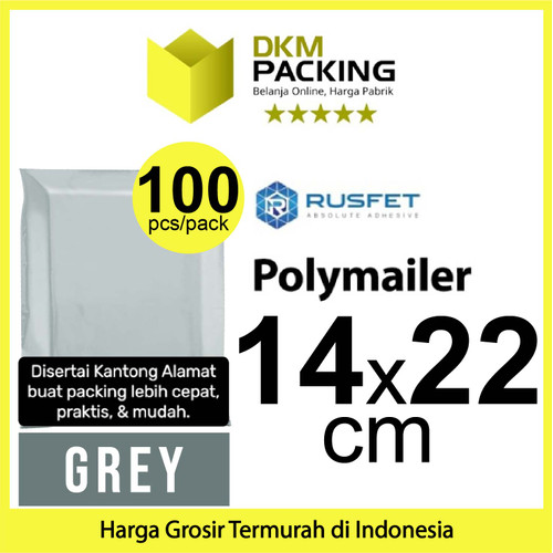[EZO.9201536] Polymailer Polimailer GREY Amplop Plastik Packing Olshop PREMIUM/ PACK