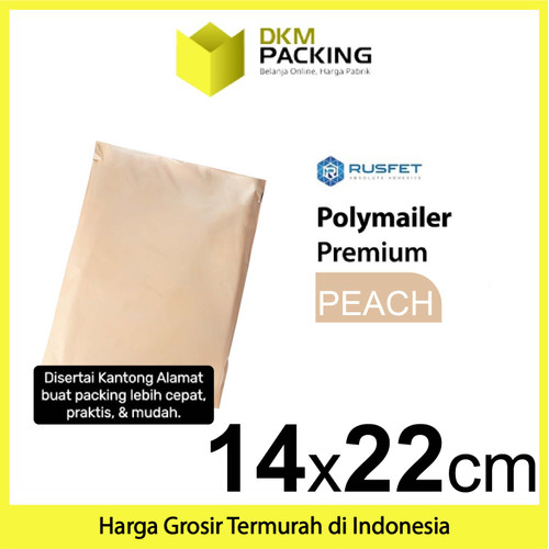 [EZO.9201544] Polymailer PEACH Amplop Plastik Packing Olshop PREMIUM/ SATUAN
