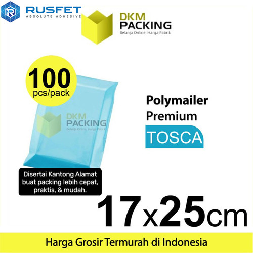 [EZO.9201548] Polymailer TOSCA 17x25cm Amplop Plastik Packing Olshop PREMIUM/ PACK